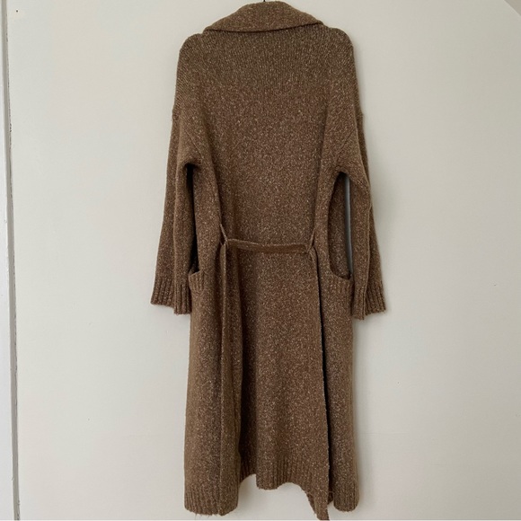 ASTR The Label Lorrie Belted Longline Cardigan in Hazelnut Brown size Medium - Picture 8 of 12